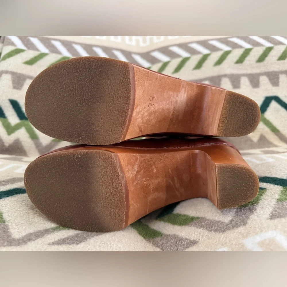 Swedish Hasbeens Tan Leather Booties - Picture 14 of 15